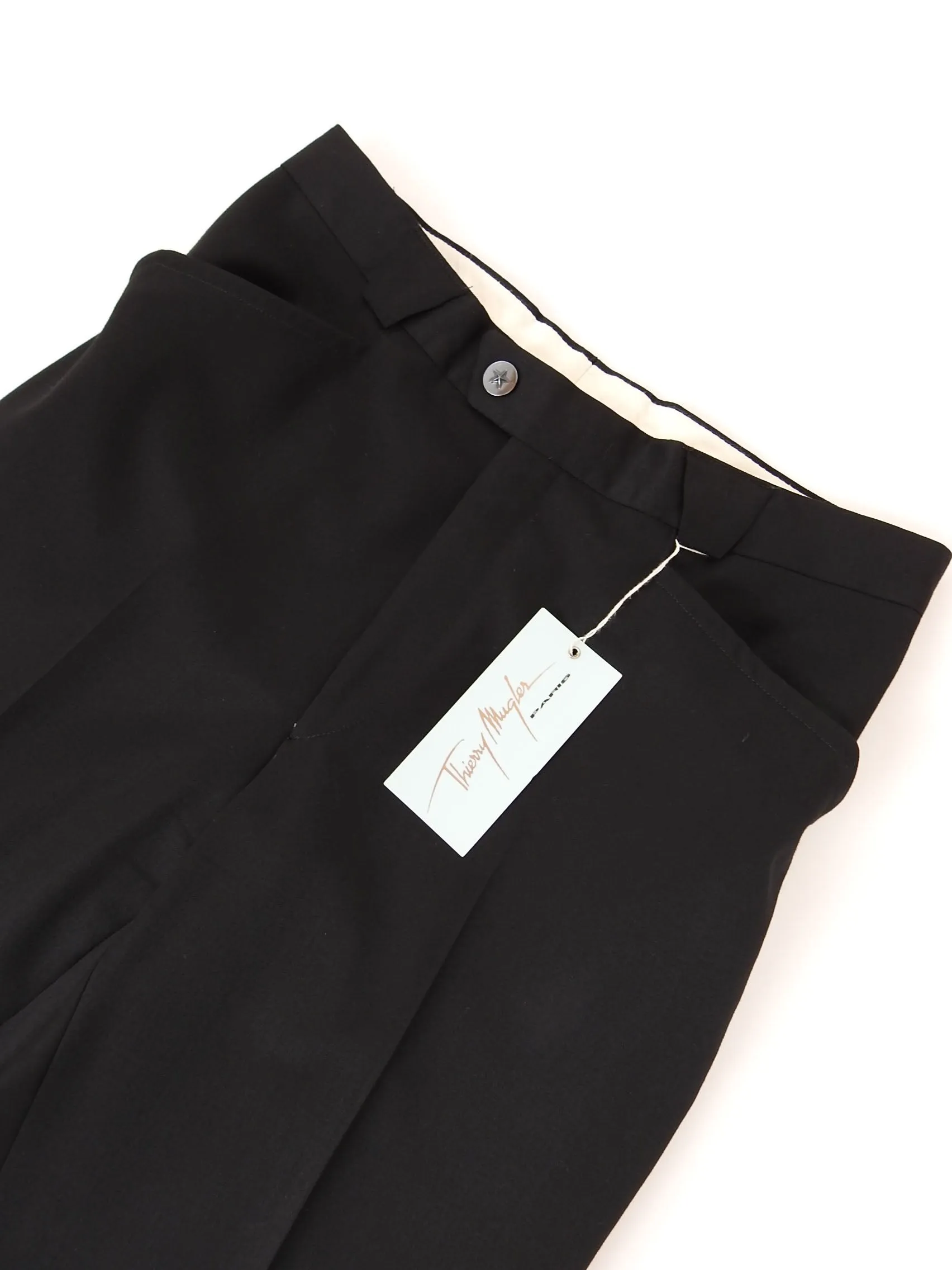 Thierry Mugler Pleated Wool Pants Size 50