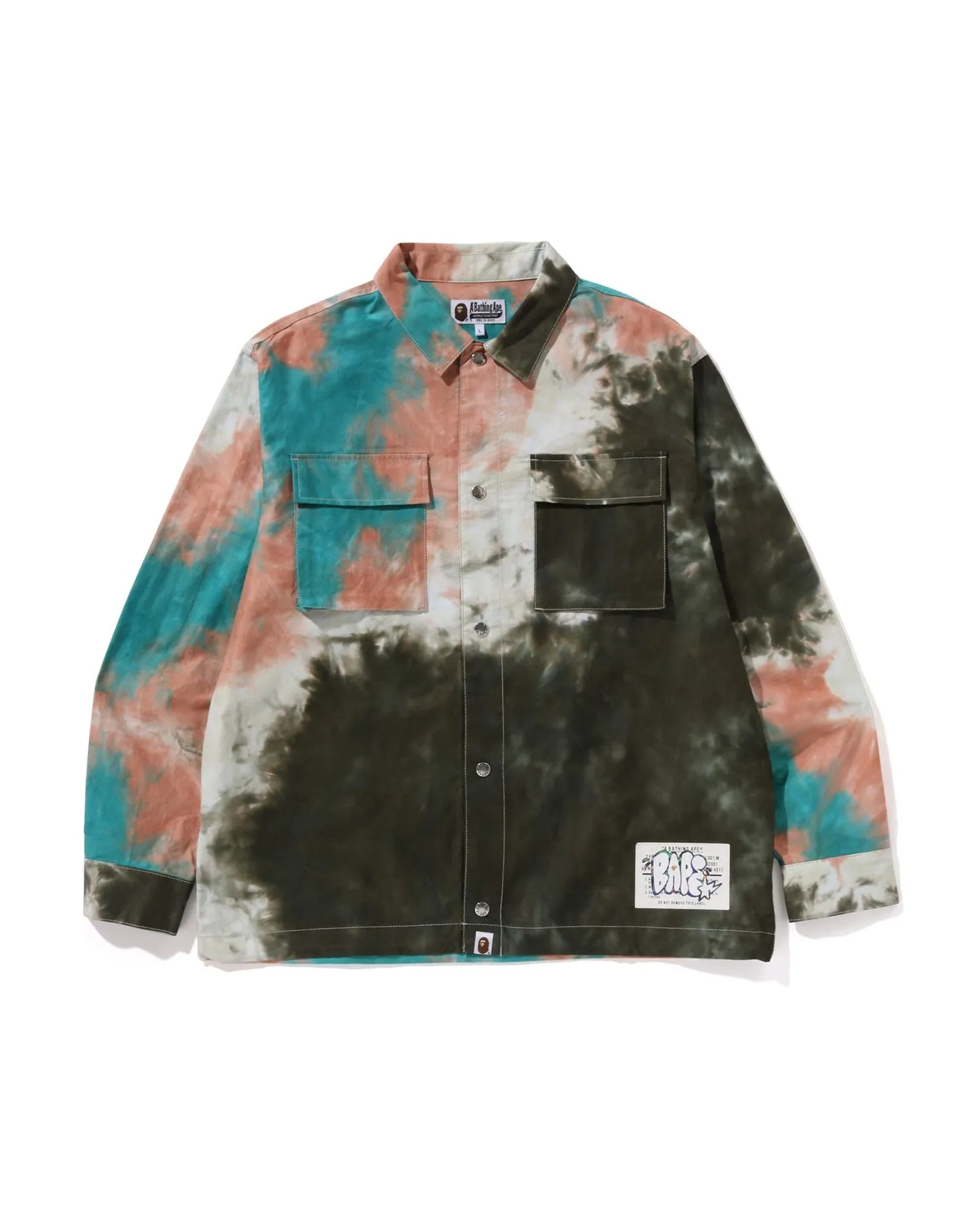 Tie Dye Relaxed Fit Cpo Shirts