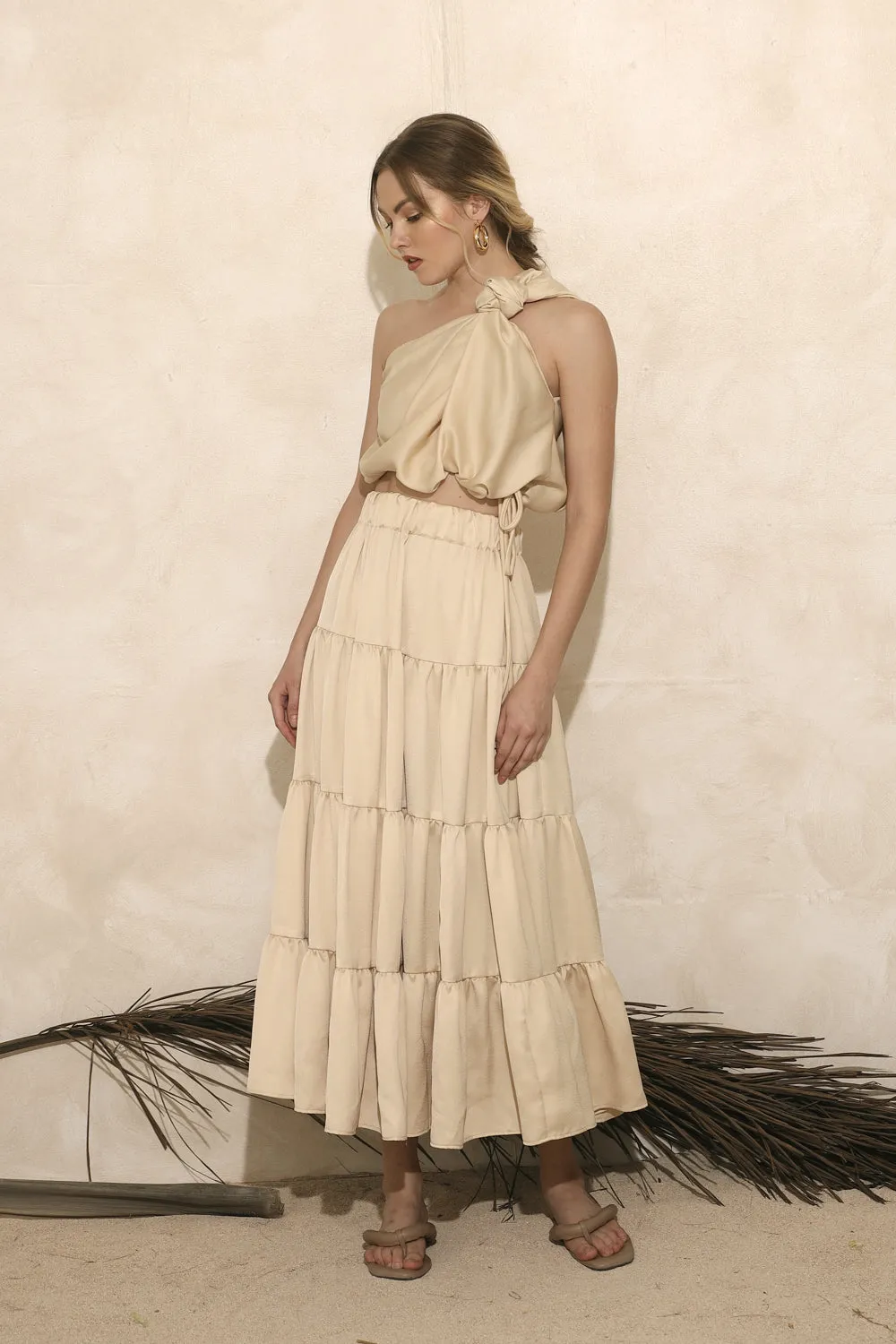TOLEDO TOP Twist Top (Nude Silk)