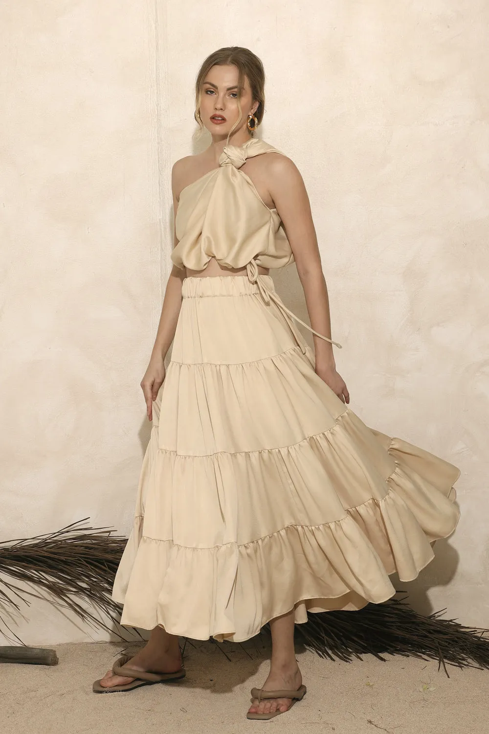 TOLEDO TOP Twist Top (Nude Silk)