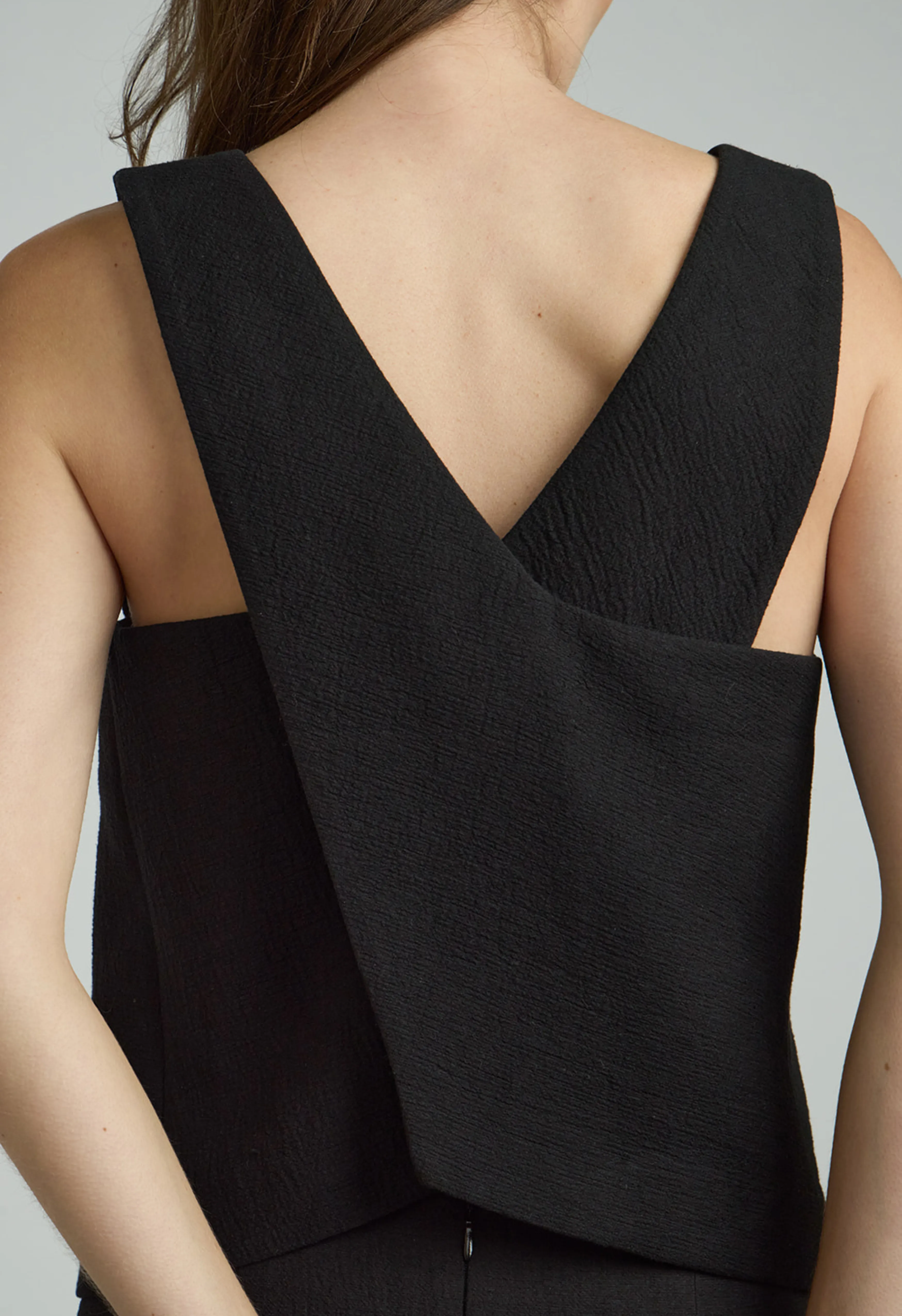 Trevy Tailored Top in Black