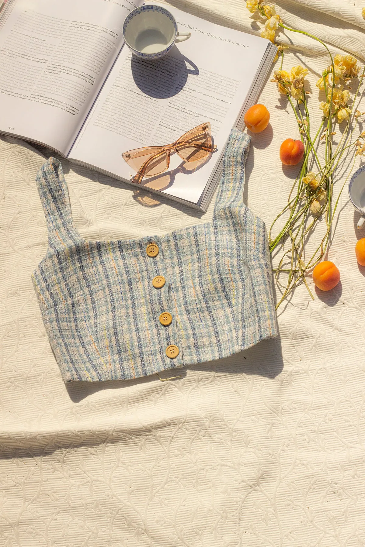 Tweed Crop Top