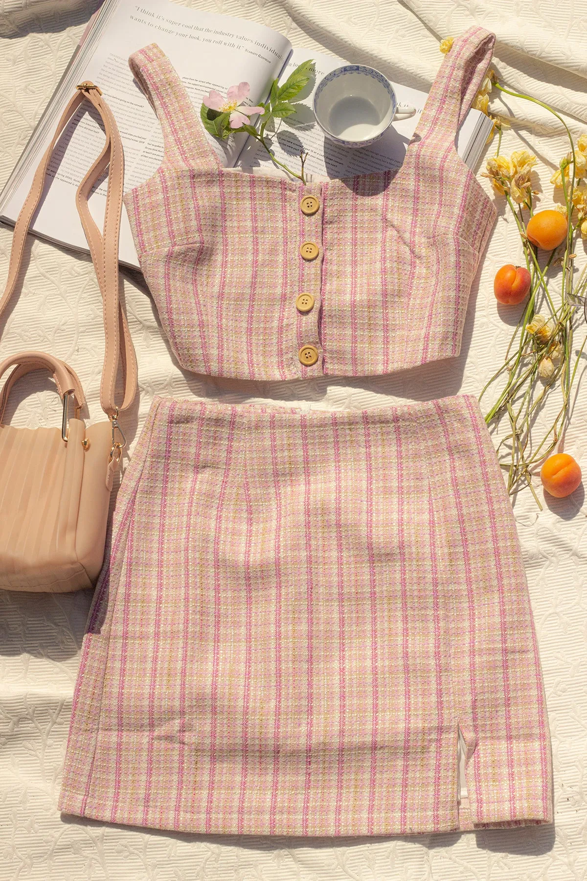 Tweed Crop Top