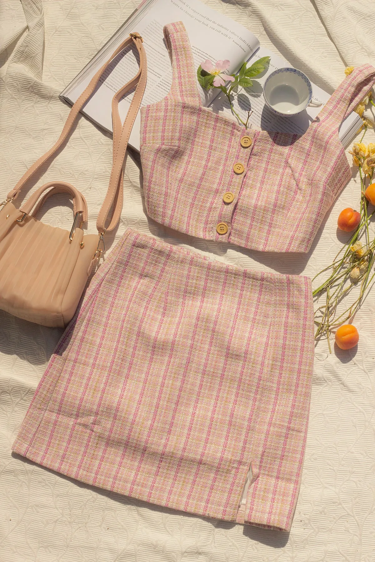 Tweed Crop Top