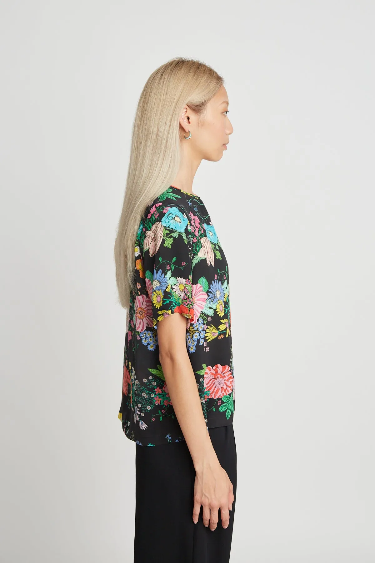 Twenty Seven Names Rosamund Tee - Black Floral