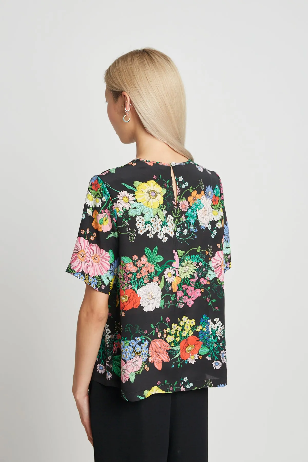 Twenty Seven Names Rosamund Tee - Black Floral