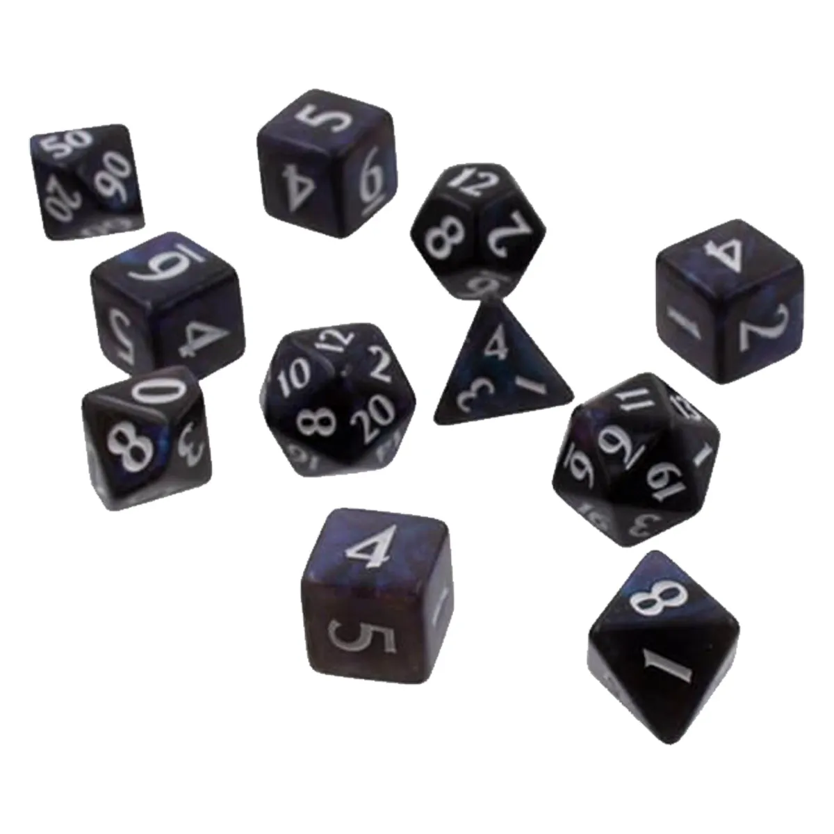 ULTRA PRO Eclipse 11 Dice Set Jet Black