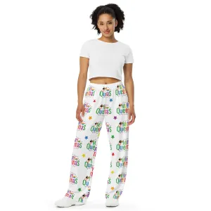 Unisex Christmas LGBTQ All Over Print Stretchy Fabric Wide Leg Pants