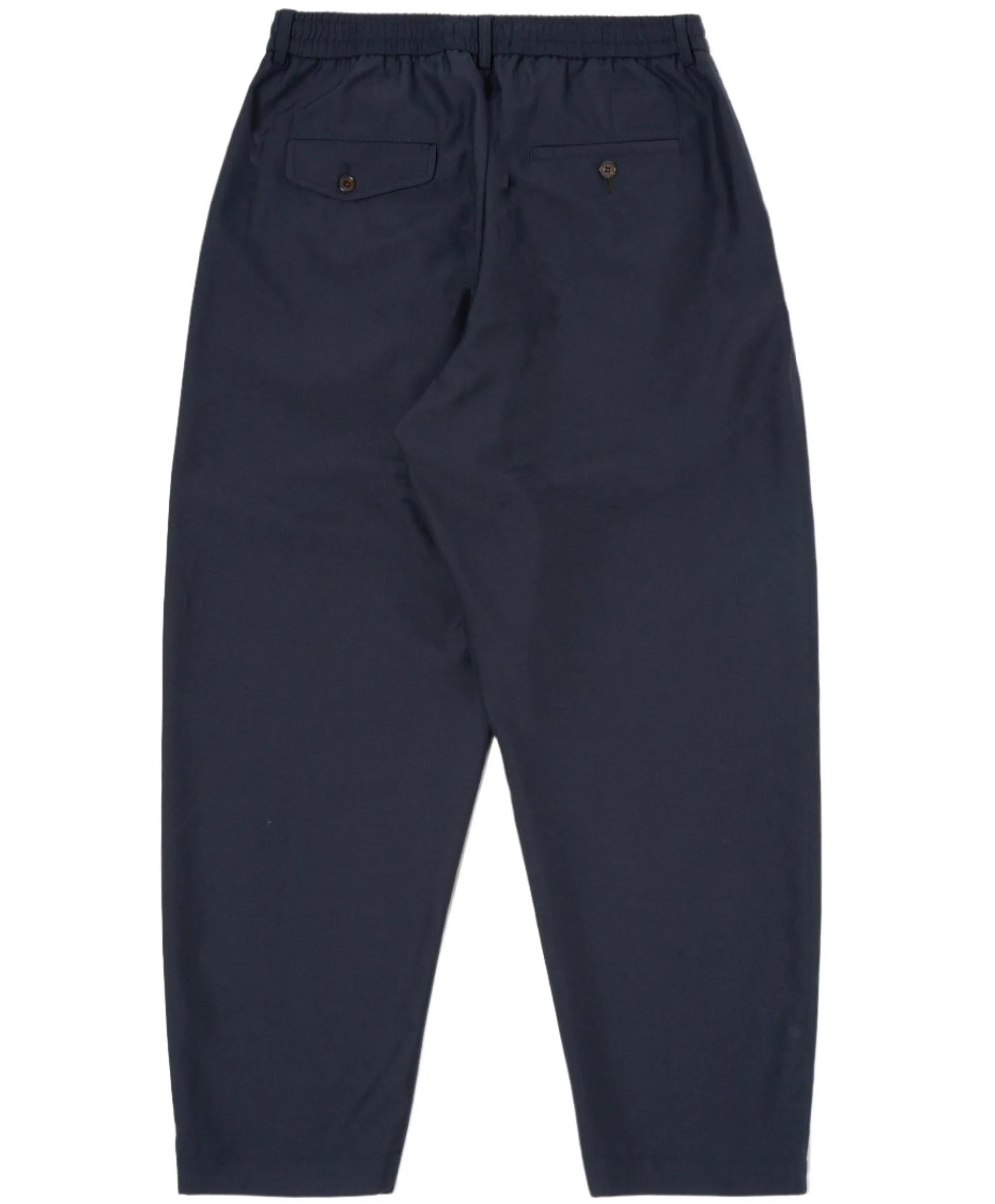 Universal Works Tropical Suiting Pleated Track Pant Navy