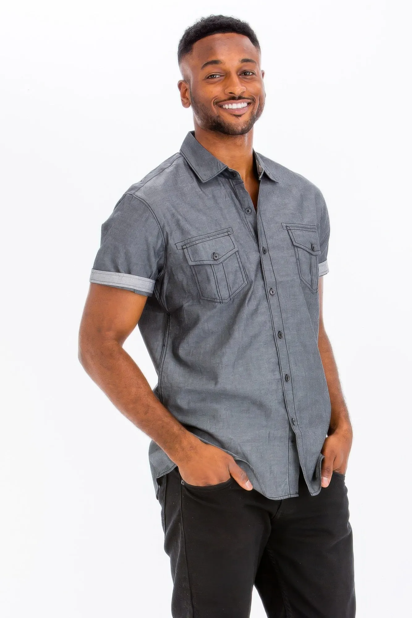 VacationGrabs Short Sleeve Vacation Shirts for Men