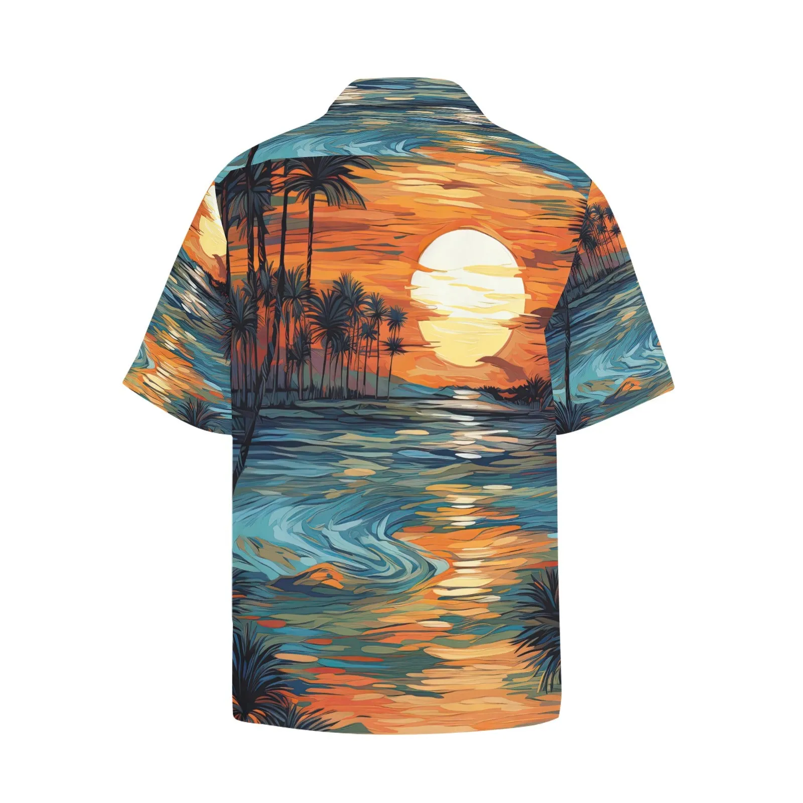 Van Gogh Tropical Sunset Men's Hawaiian Shirt
