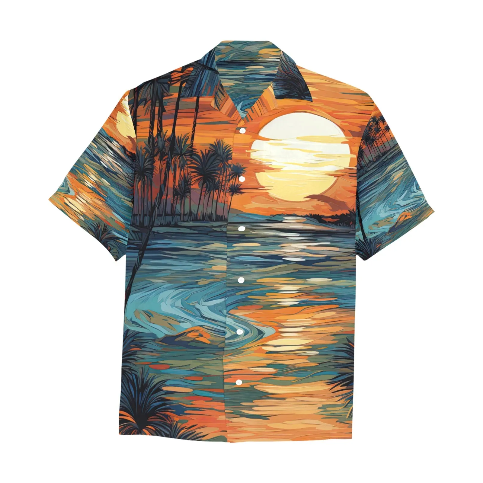 Van Gogh Tropical Sunset Men's Hawaiian Shirt