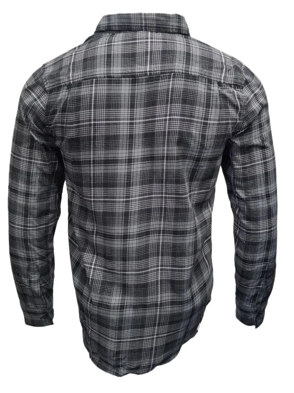 VANS Men's Grey Classic Vendor Plaid Knitted Button-Down Shirt #3725 Small NWT