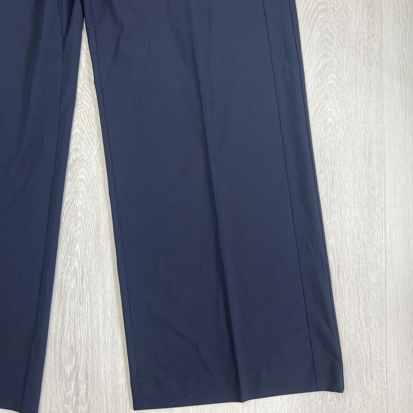 Veronika Maine Womens Navy Blue Suit Dress Pants Wide Leg Size 14 (New)