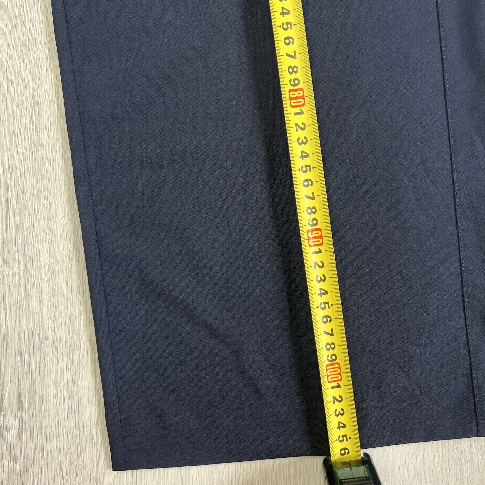 Veronika Maine Womens Navy Blue Suit Dress Pants Wide Leg Size 14 (New)
