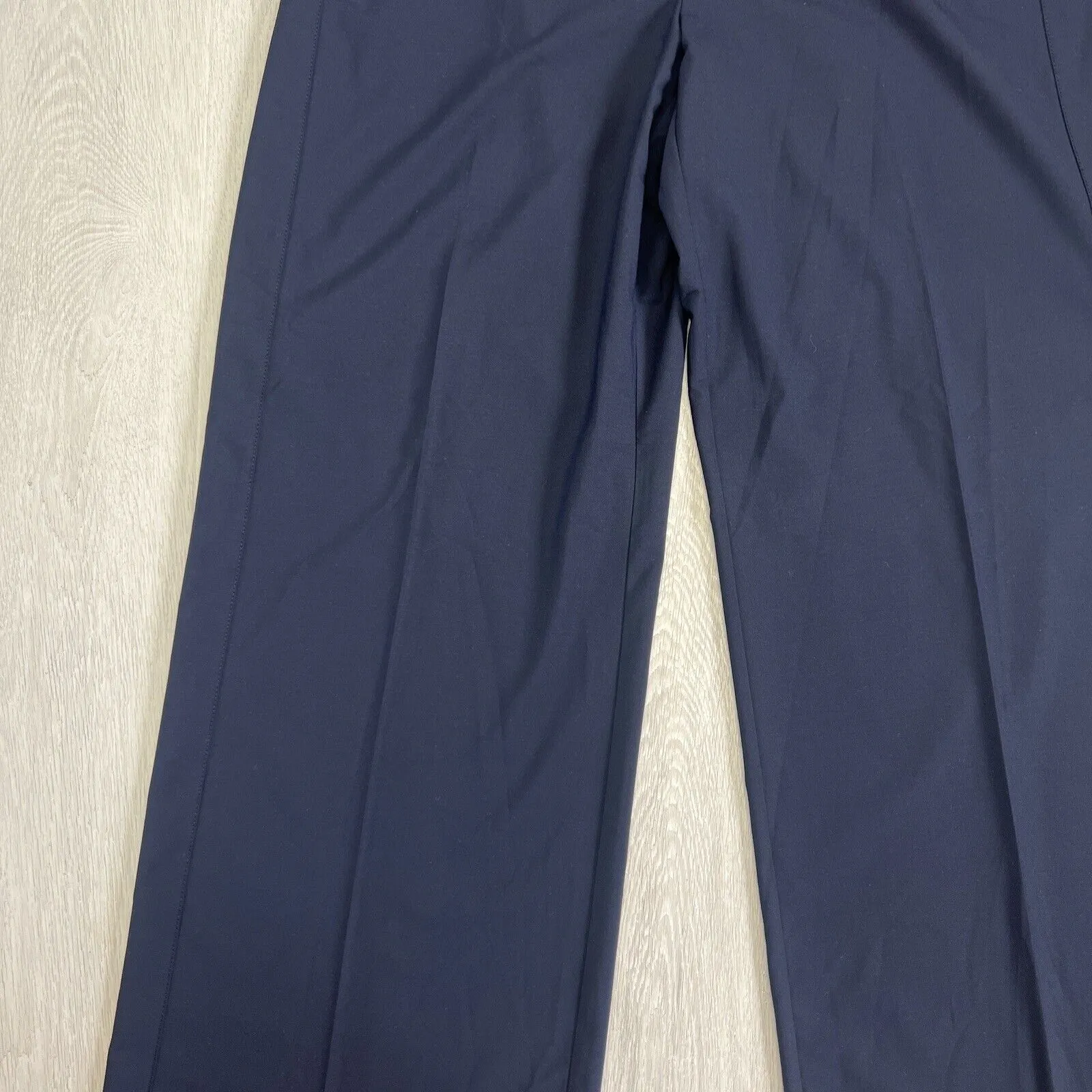Veronika Maine Womens Navy Blue Suit Dress Pants Wide Leg Size 14 (New)