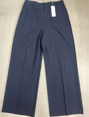 Veronika Maine Womens Navy Blue Suit Dress Pants Wide Leg Size 14 (New)