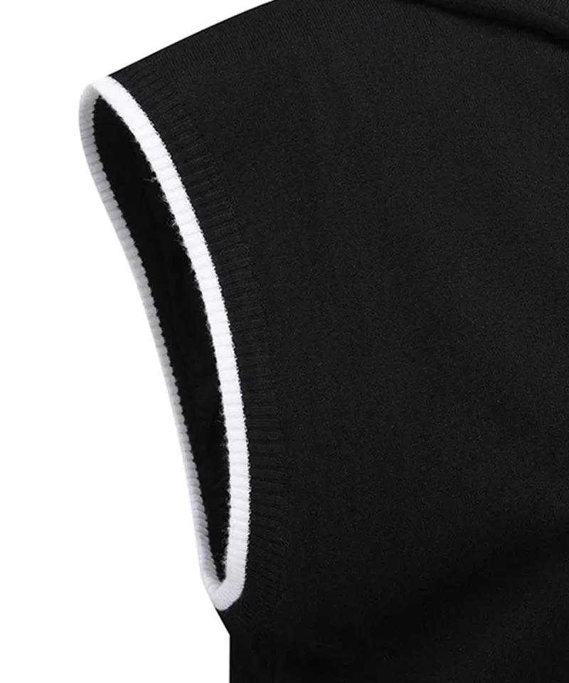 Vice Golf Atelier Women's Hoodie Windproof Knit Vest - Black