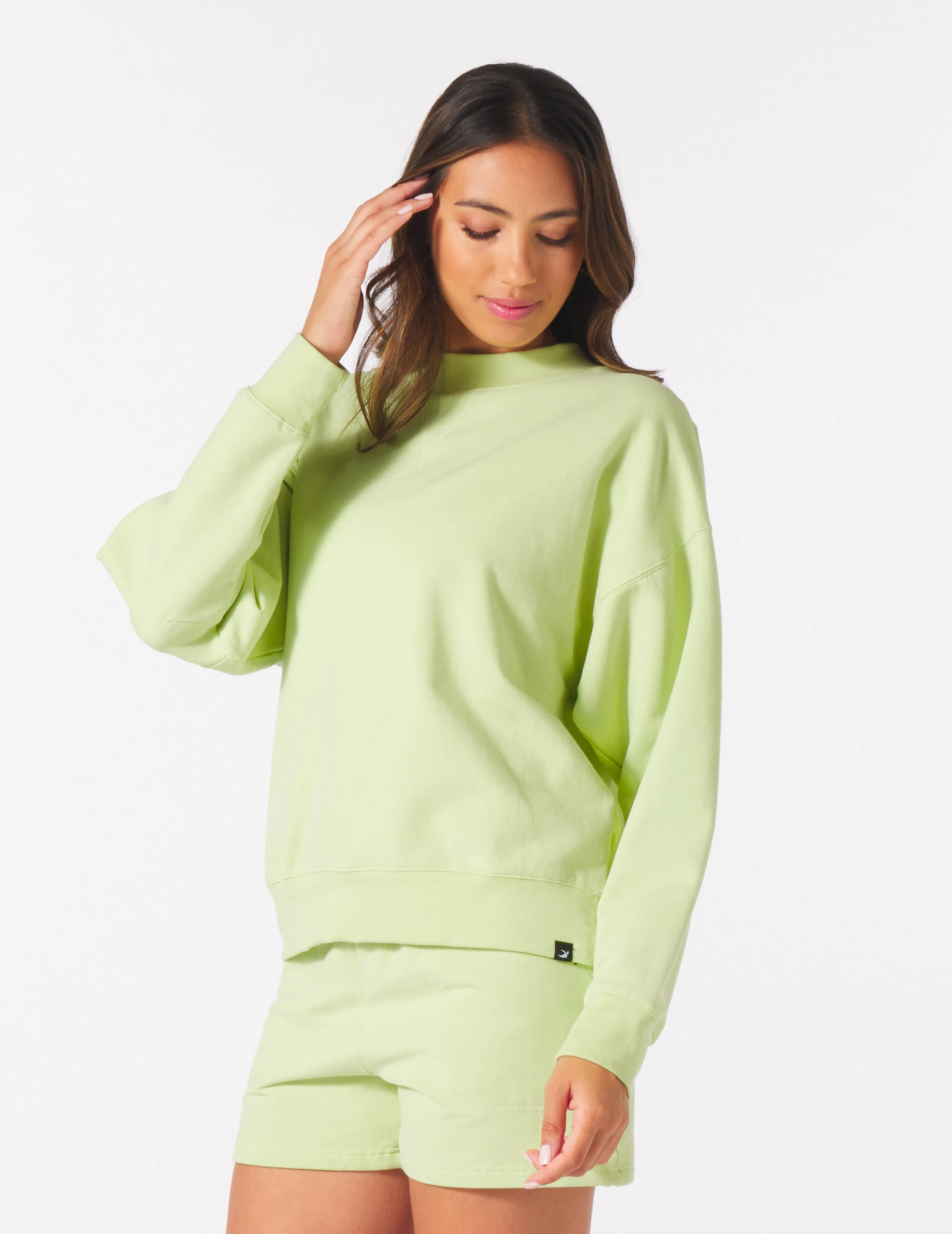 Vintage Oversized Crew: Honey Dew