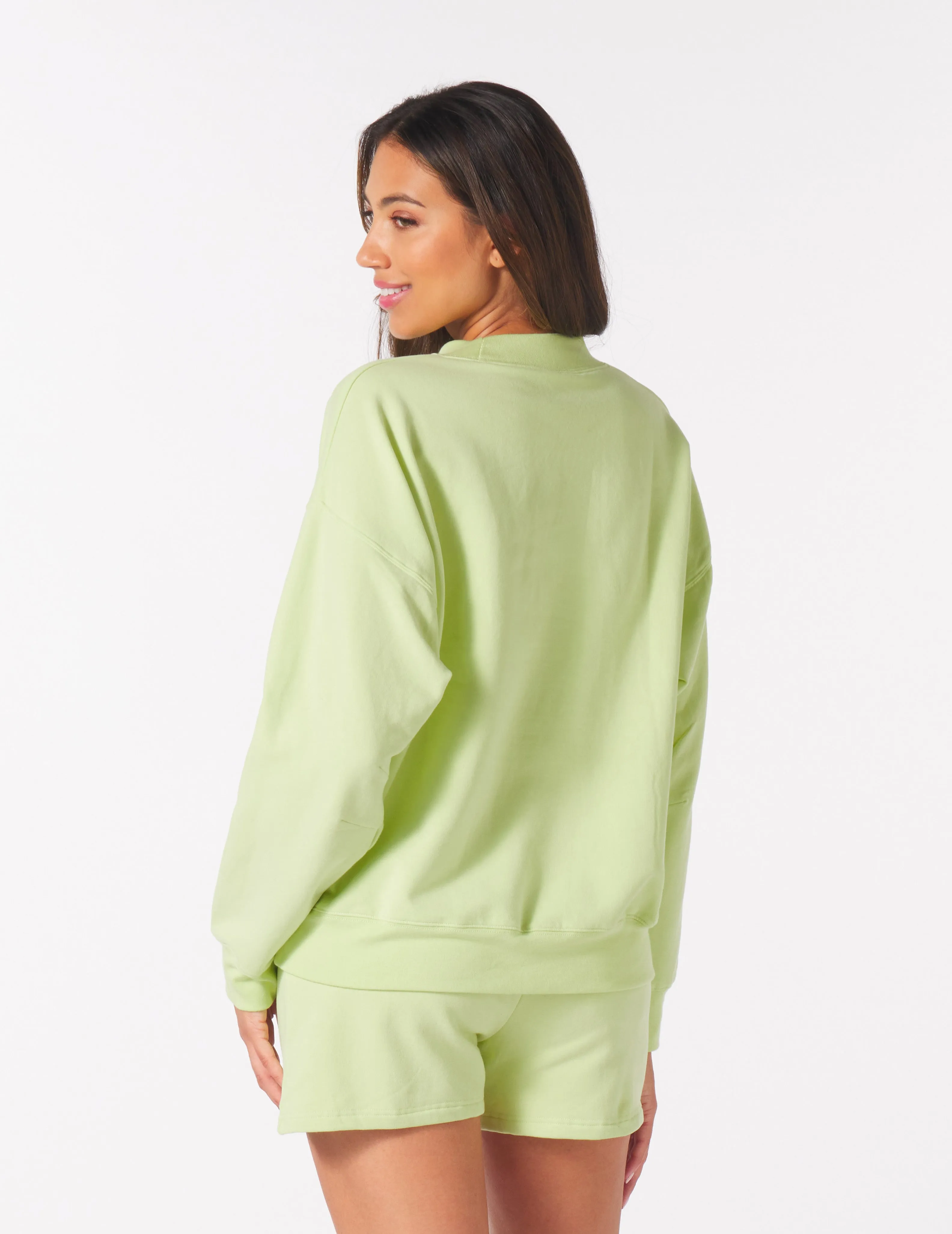 Vintage Oversized Crew: Honey Dew