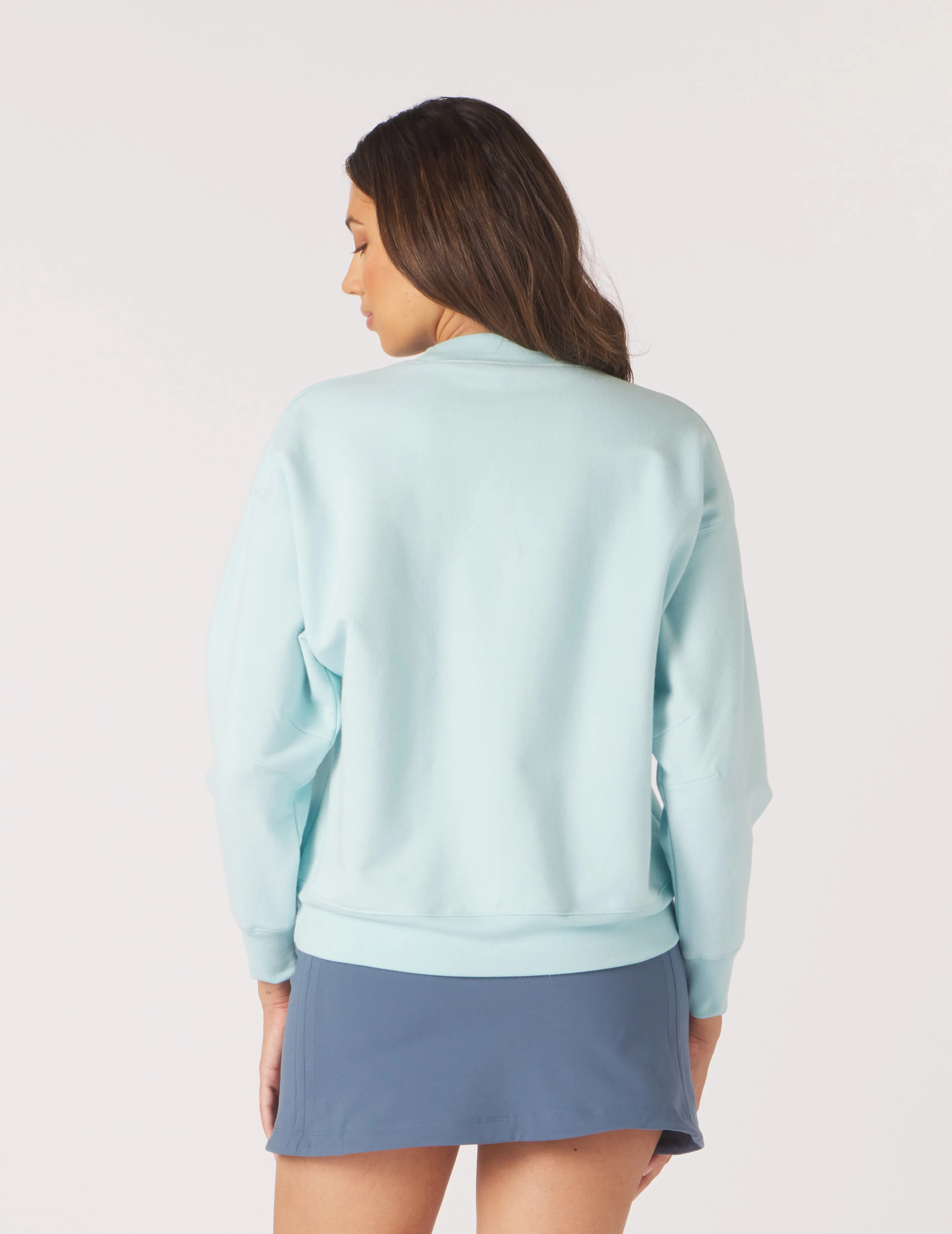 Vintage Oversized Crew: Hydrangea