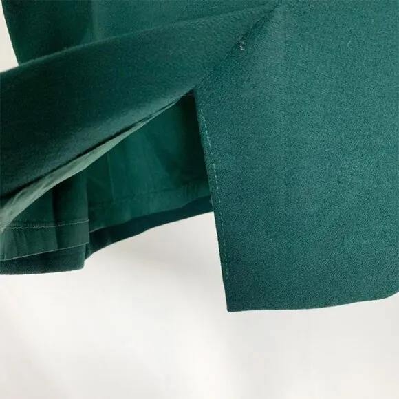VINTAGE Pendleton Forest Green Wool Lined Pencil Skirt