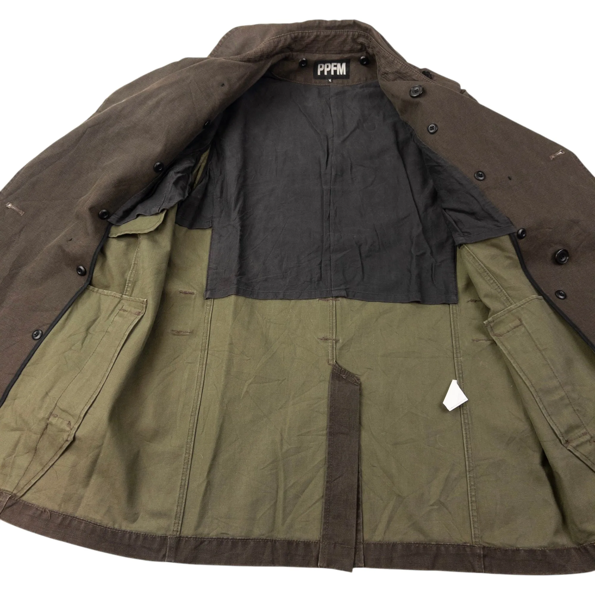 Vintage PPFM Button Up Military Jacket Size L