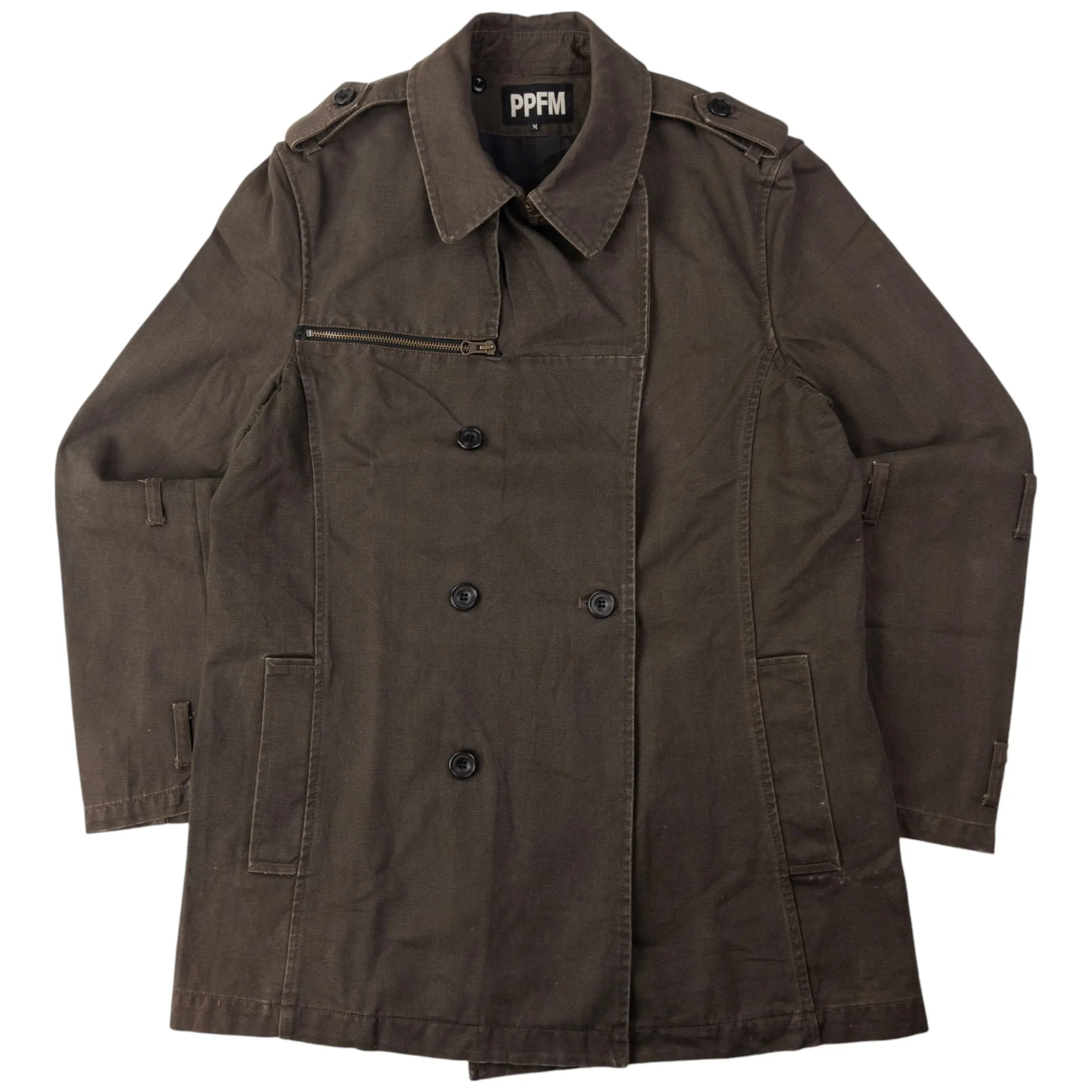 Vintage PPFM Button Up Military Jacket Size L