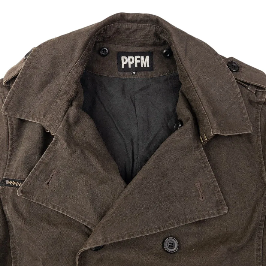 Vintage PPFM Button Up Military Jacket Size L