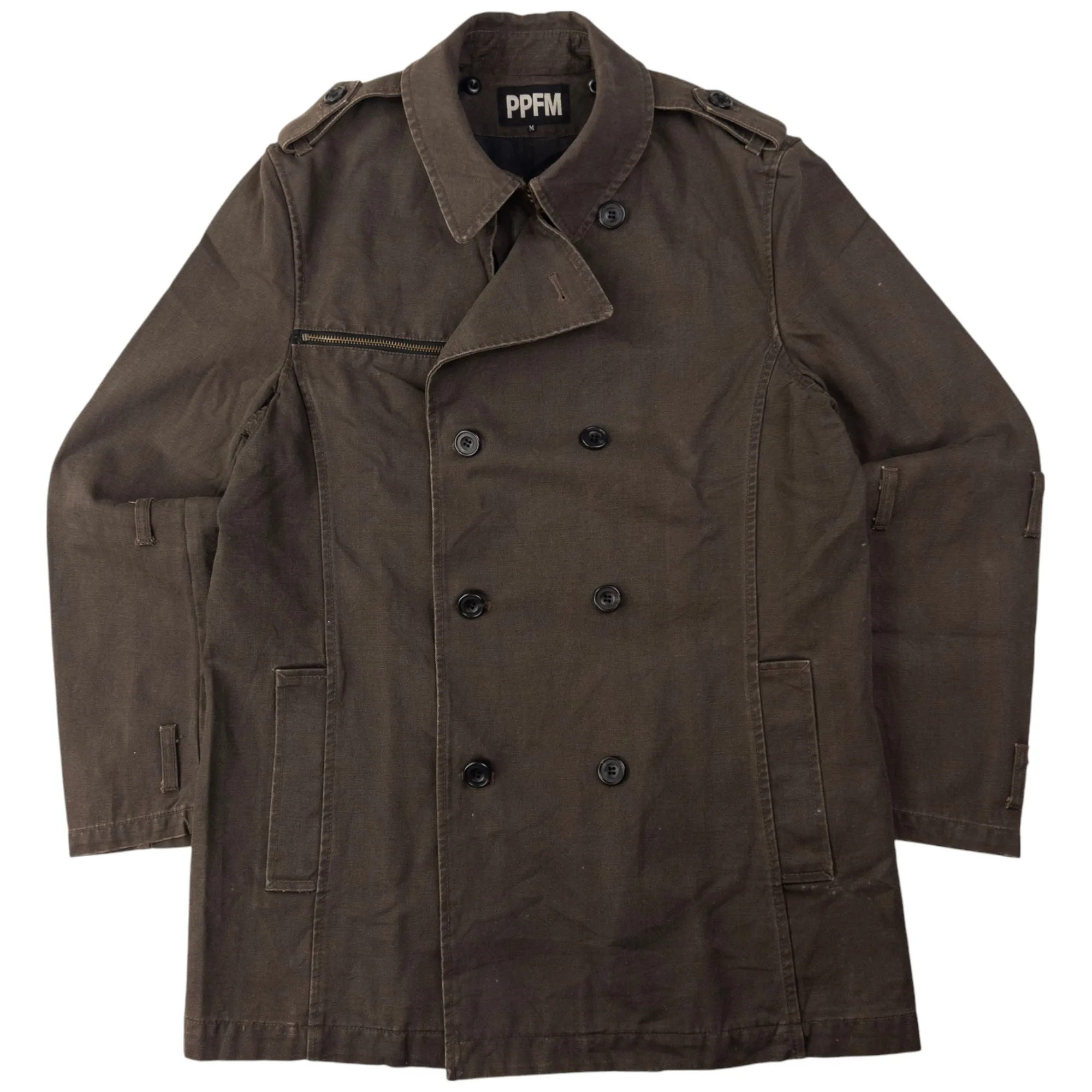 Vintage PPFM Button Up Military Jacket Size L