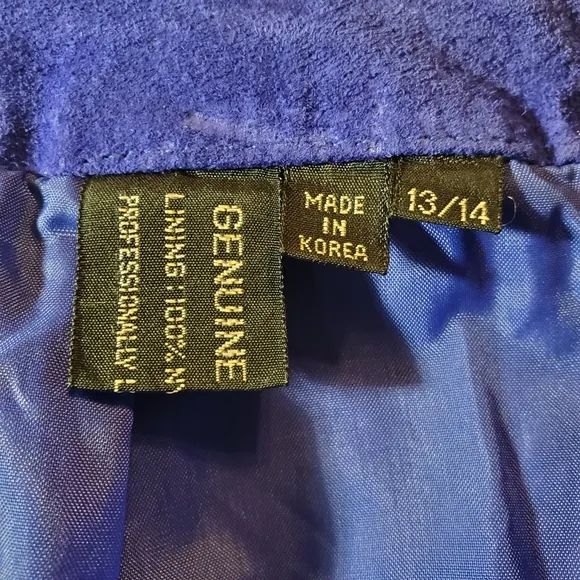 Vintage Winlit Genuine Leather Purple Skirt