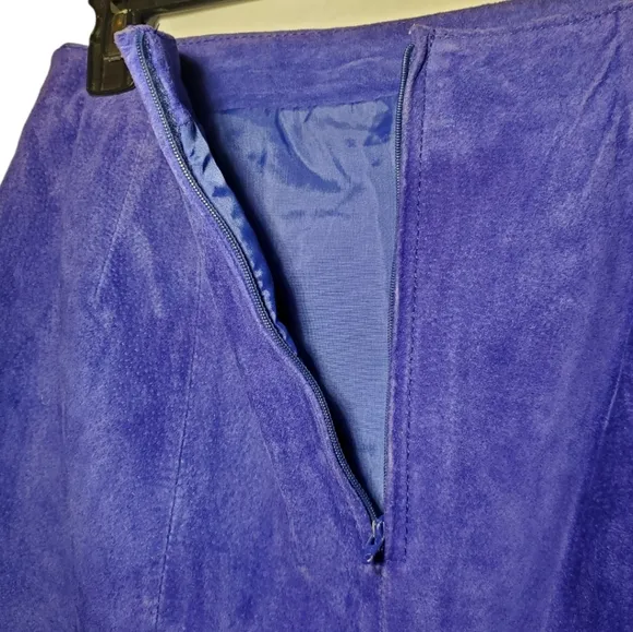 Vintage Winlit Genuine Leather Purple Skirt