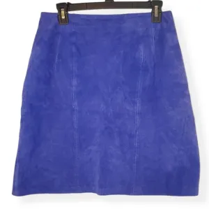 Vintage Winlit Genuine Leather Purple Skirt