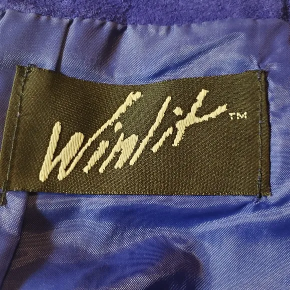 Vintage Winlit Genuine Leather Purple Skirt