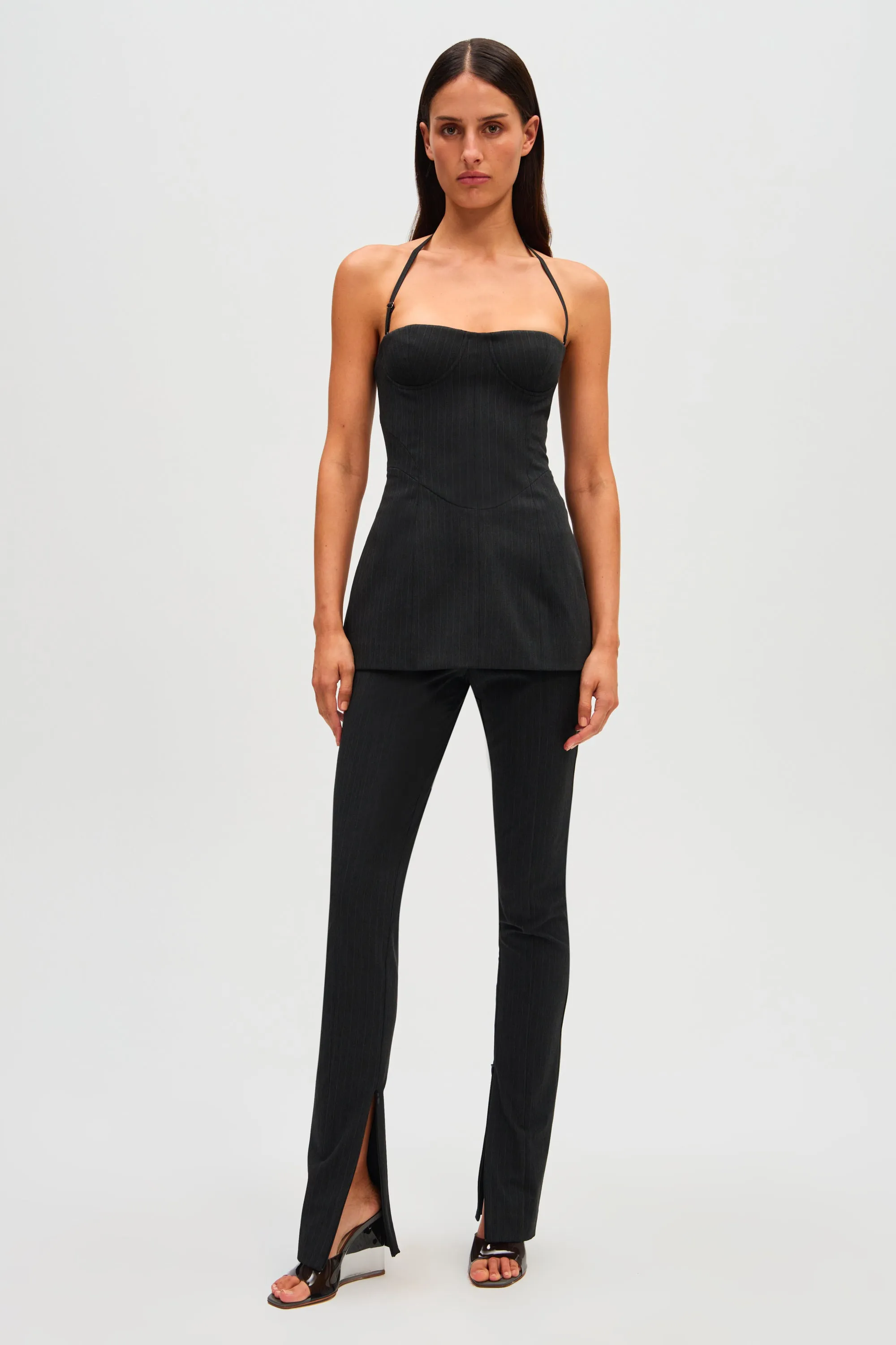 VIVIENNE PINSTRIPE TOP