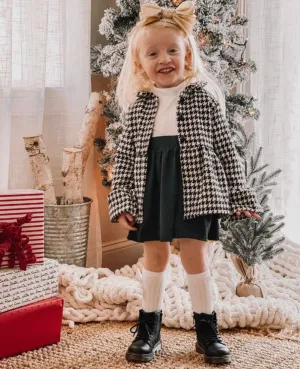 Waldorf Houndstooth Pea Coat