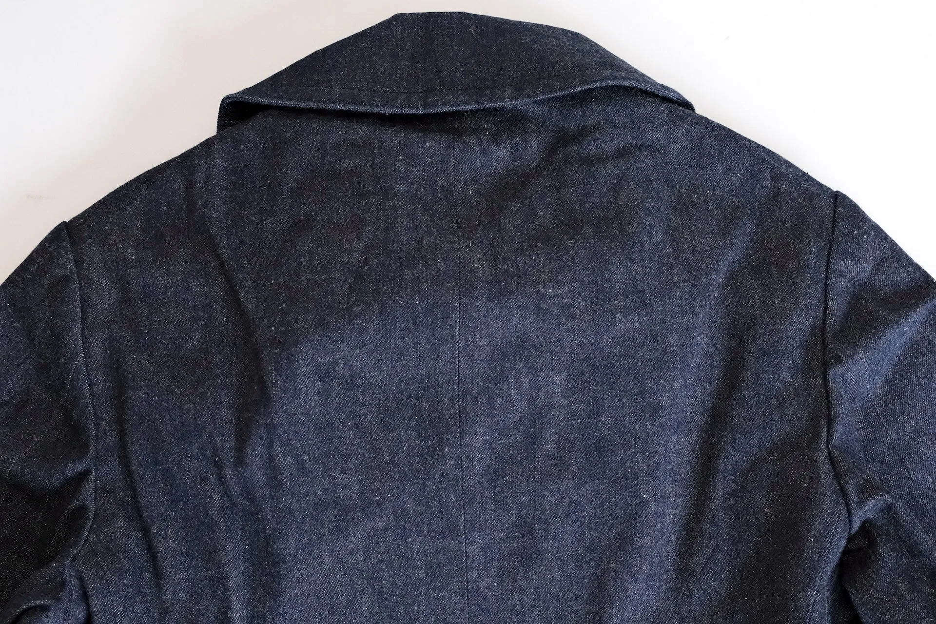 Warehouse Indigo Dyed Denim "WWI Style 13 Stars" Pea Coat