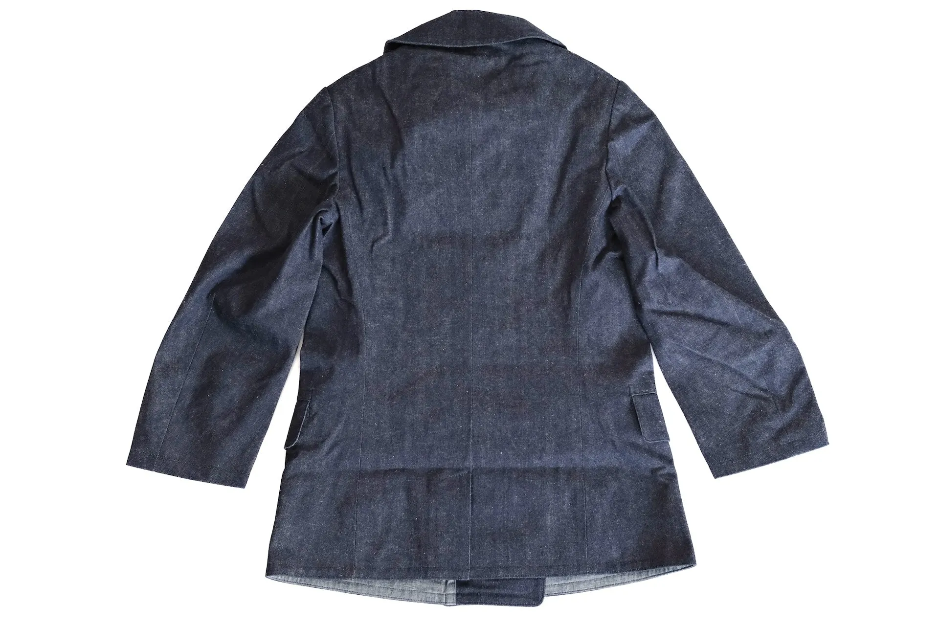 Warehouse Indigo Dyed Denim "WWI Style 13 Stars" Pea Coat