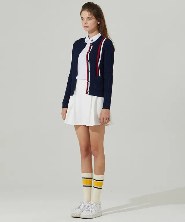 [Warehouse Sale] Haley Golf Wear Women's A-Line Pleated Skirt White