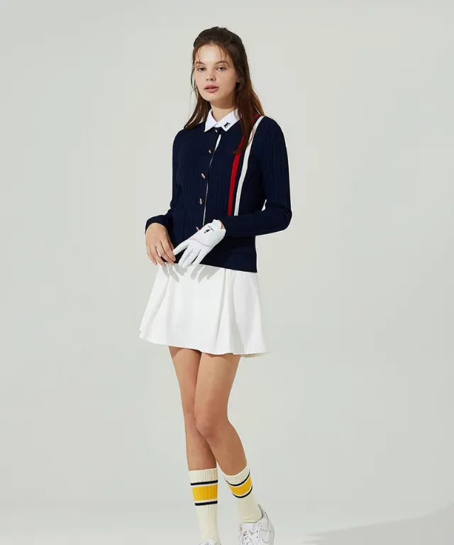 [Warehouse Sale] Haley Golf Wear Women's A-Line Pleated Skirt White