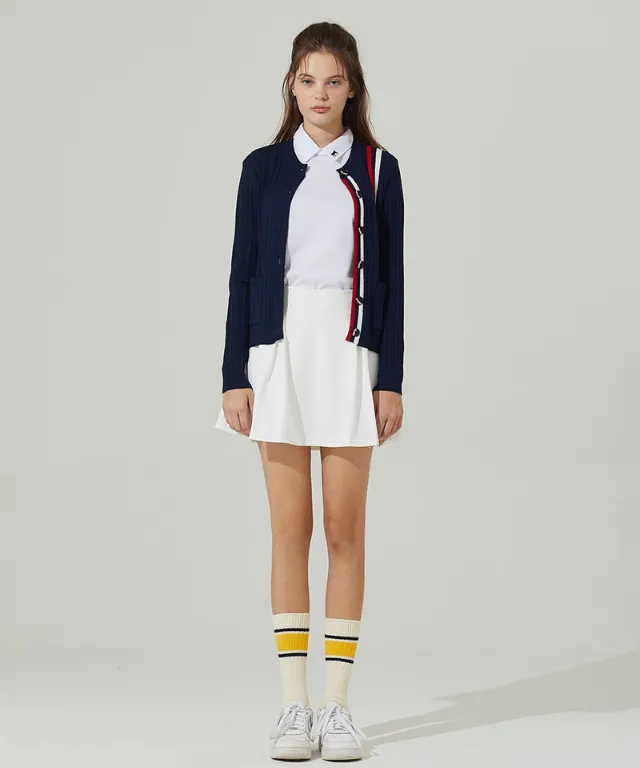 [Warehouse Sale] Haley Golf Wear Women's A-Line Pleated Skirt White