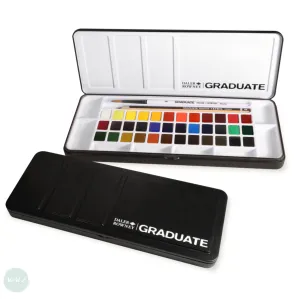Watercolour Paint Sets - Daler Rowney - GRADUATE - 36 Half Pan  - with Brush & Pencil