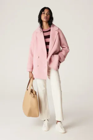 Weekend Pea Coat | Pink