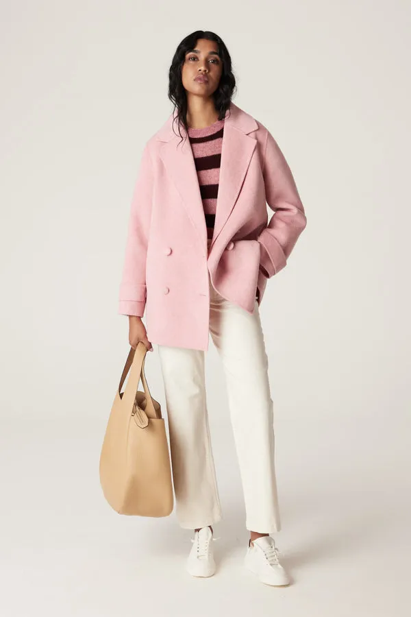 Weekend Pea Coat | Pink