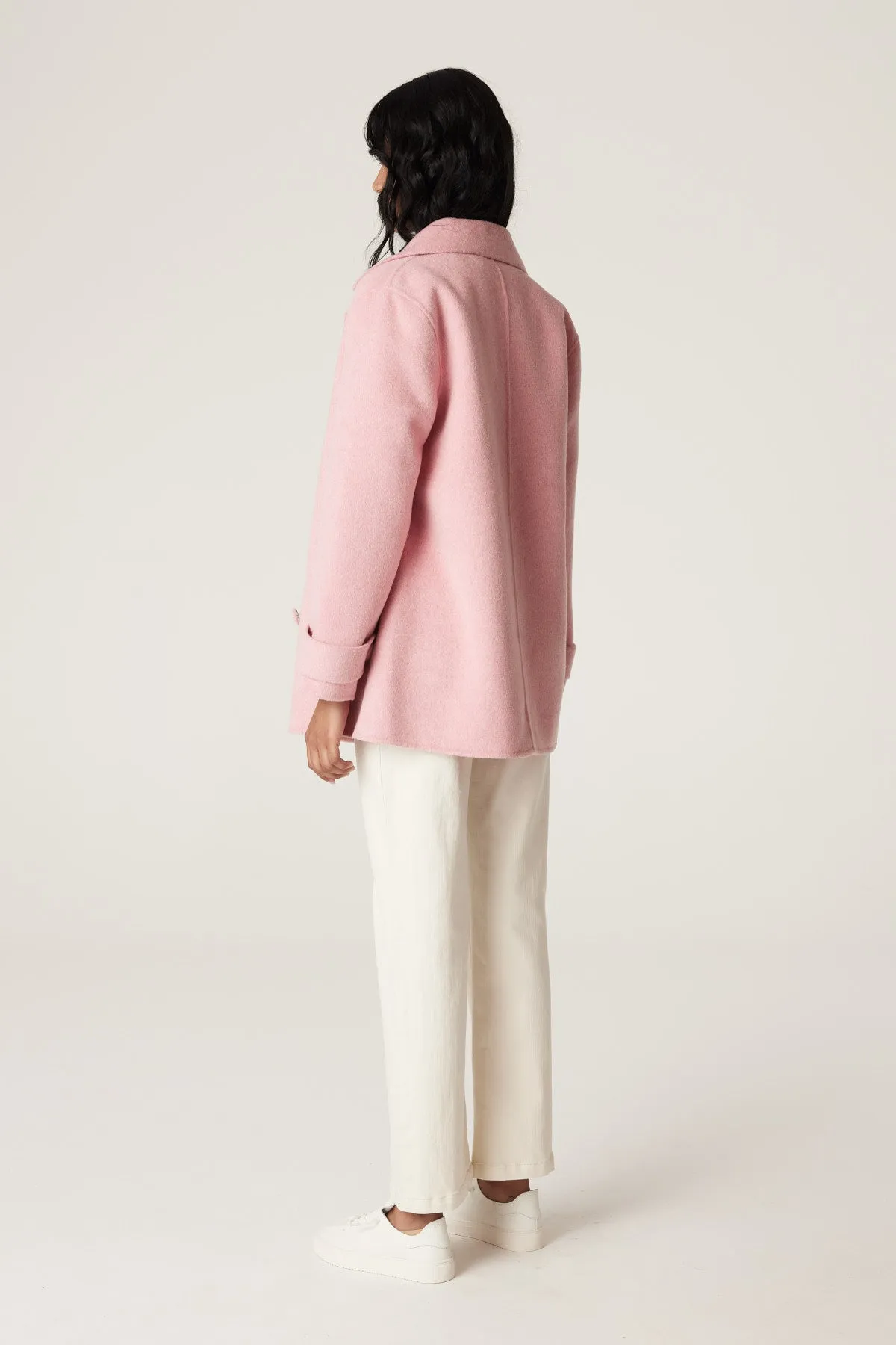 Weekend Pea Coat | Pink