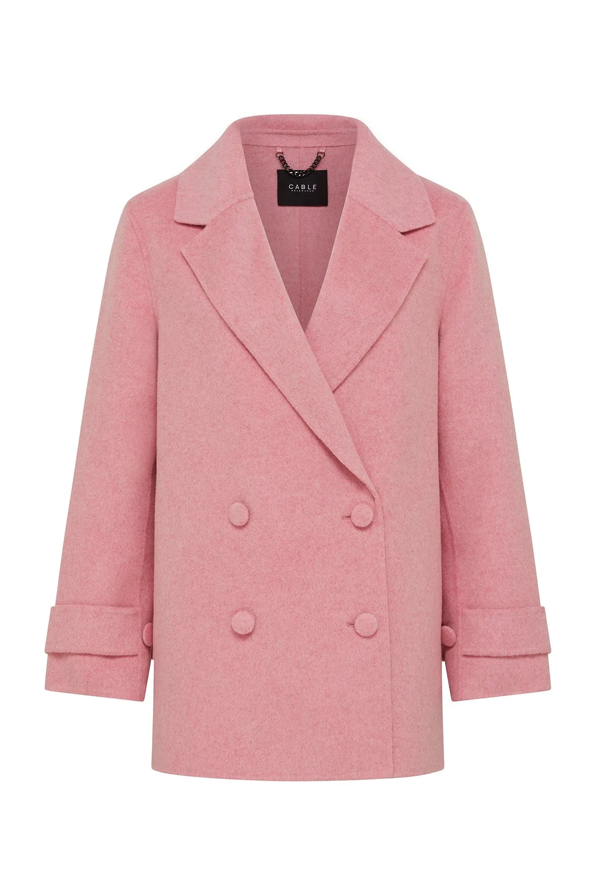 Weekend Pea Coat | Pink