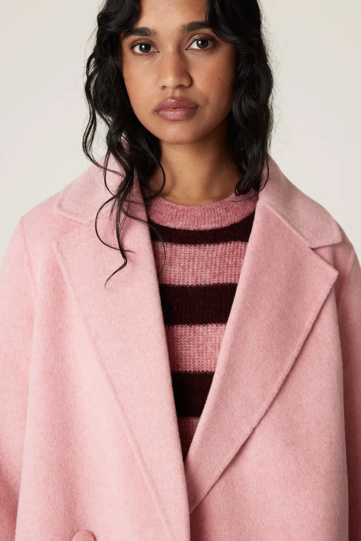 Weekend Pea Coat | Pink