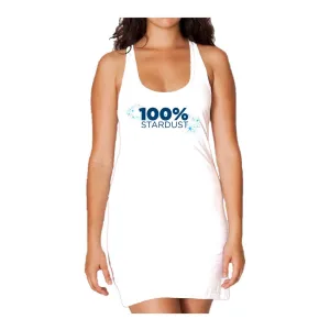 Weird Science 100% Stardust Official Women's Long Tank Dress (White)