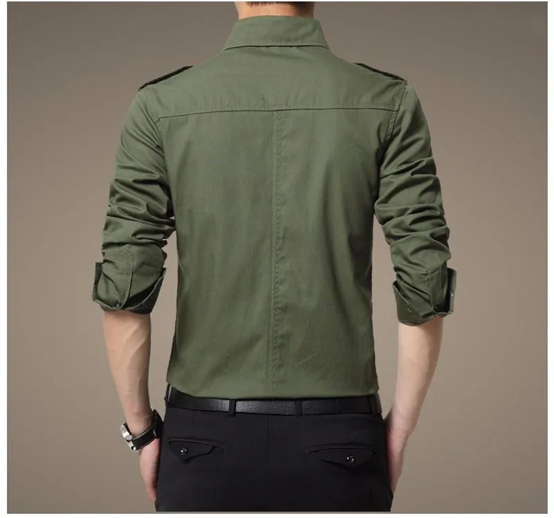 West Louis™ Full Sleeve Epaulet Shirt