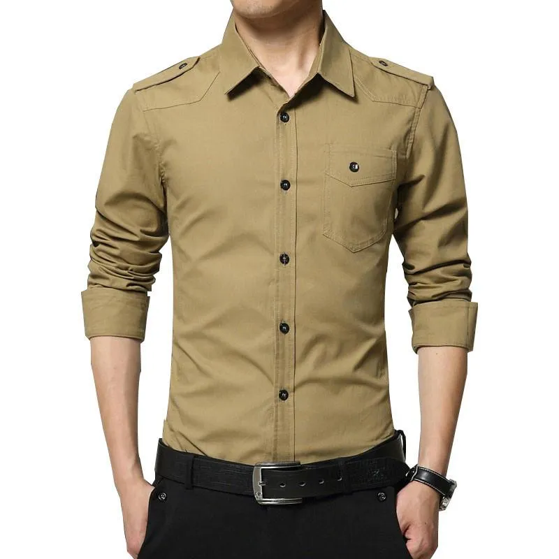 West Louis™ Full Sleeve Epaulet Shirt